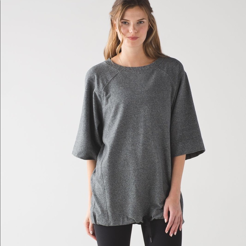Lululemon Split Short Sleeve Heathered Size 2